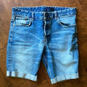 Mens H&M Denim shorts 30 waist slim fit